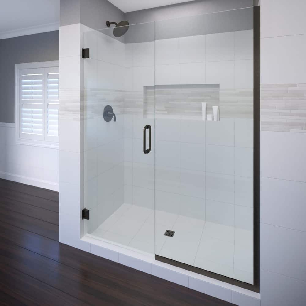 Basco Celesta 72" High x 59" Wide Pivot Frameless Shower Door with
