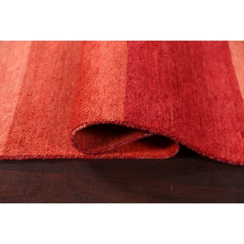 Modern Gabbeh Kashkoli Runner Rug Hand-knotted Oriental Wool Carpet - 2'7" x 9'6"