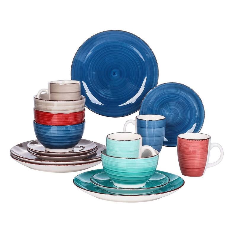 vancasso Bella 16-Piece Stoneware Dinnerware Set (Service for 4) - Multi