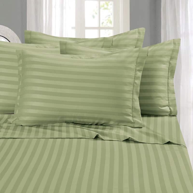 Elegant Comfort Luxurious 6-piece Bed Sheet Set - Full - Sage