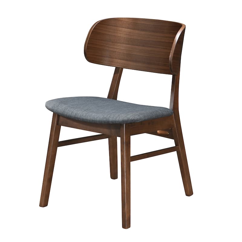 Kelly Solid Wood Side Chairs (Set of 2) - Walnut