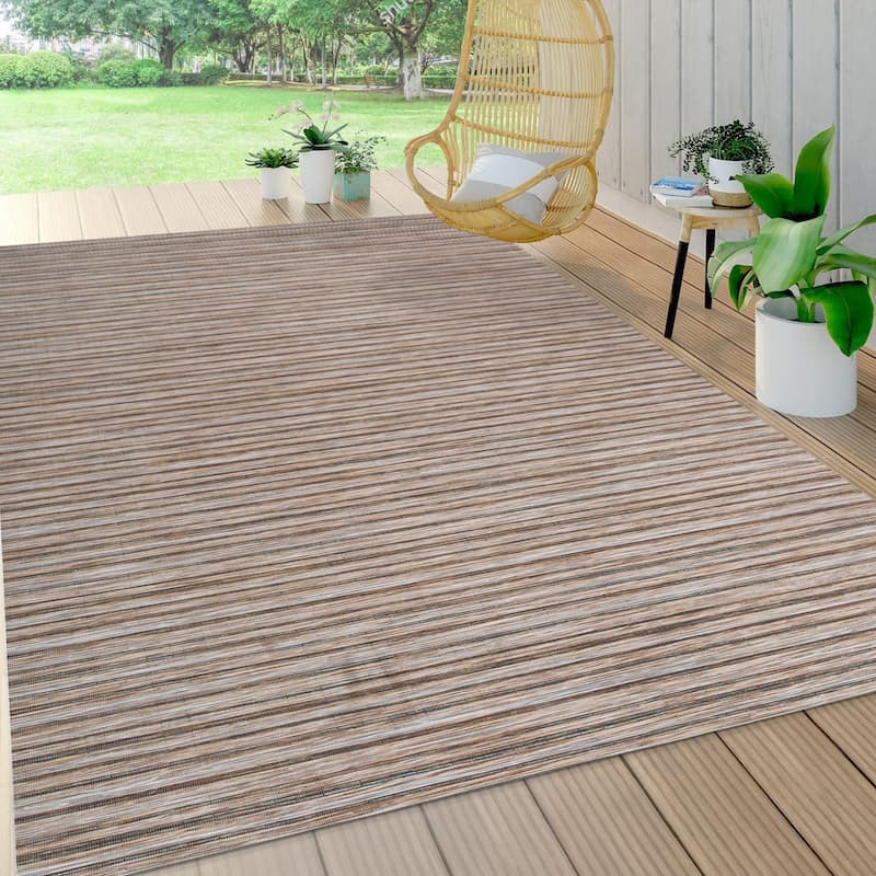 JONATHAN Y Alanya Modern Farmhouse Pinstripe Area Rug