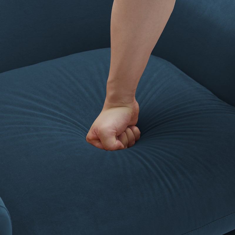 Modern Upholstered Barrel Accent Chair
