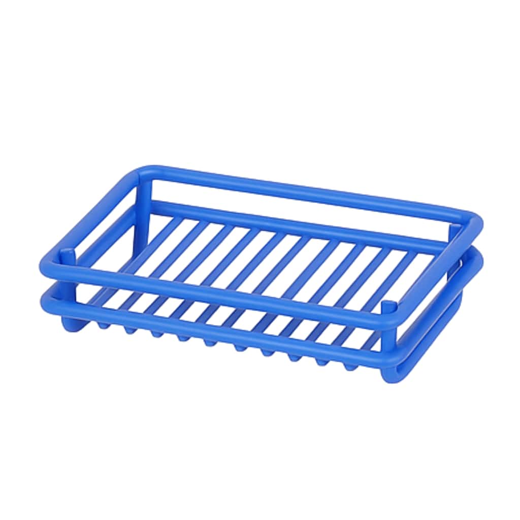 Creative Home Blue Powder Coated Metal Wire Soap Dish