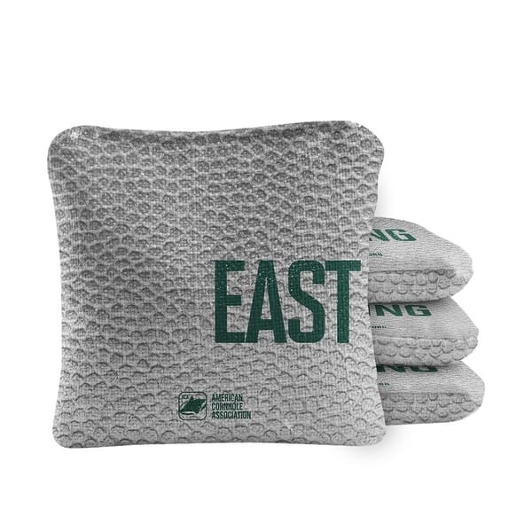 slide 2 of 4, East Lansing Gray Dual Sided Cornhole Bags