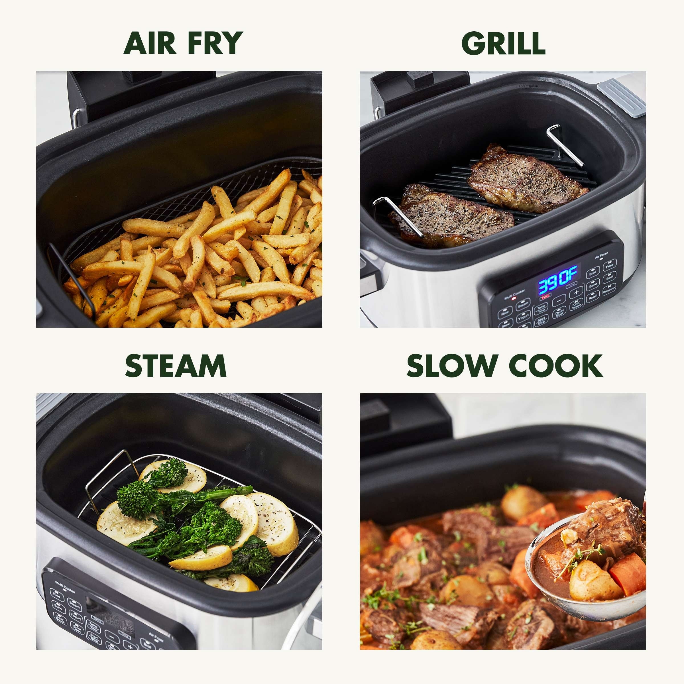 GreenPan Healthy Ceramic Nonstick 13-in-1 Multi Cooker Air Fryer Grill - On  Sale - Bed Bath & Beyond - 38443232