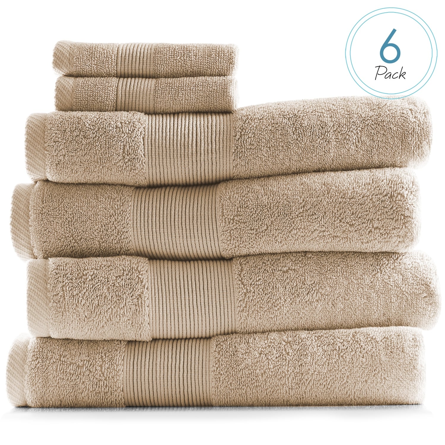 Hearth & Harbor 100% Cotton Ultra Soft Absorbent Towel-image