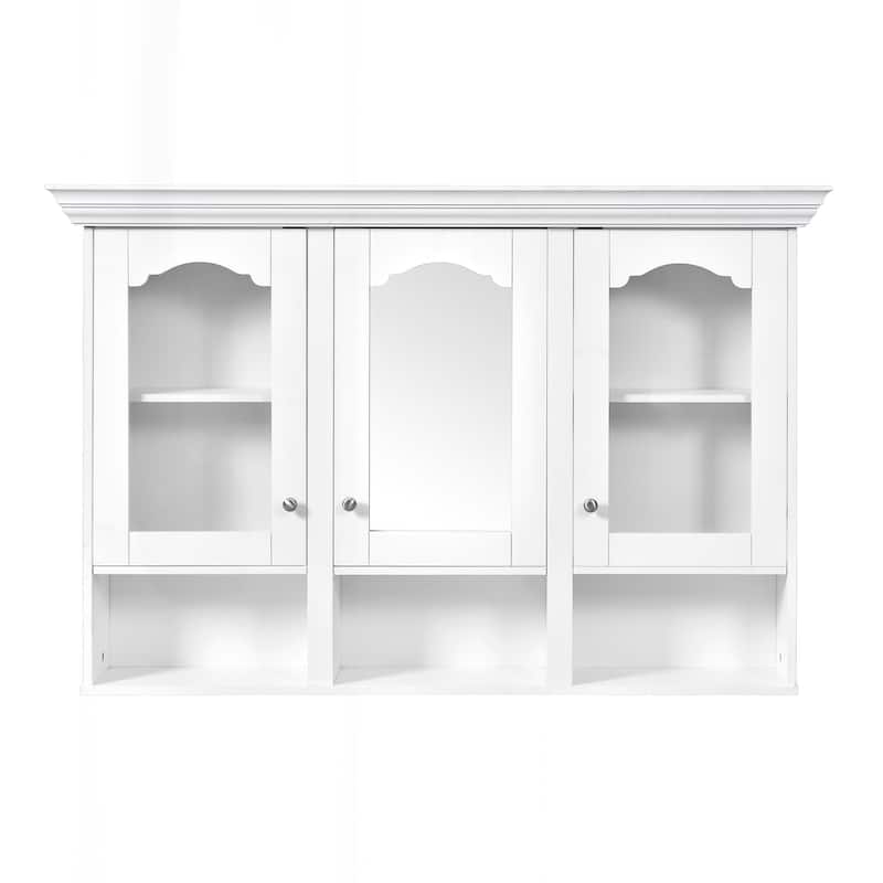 Versatile Wall Mounted Bathroom Cabinet with Multiple Storage Options