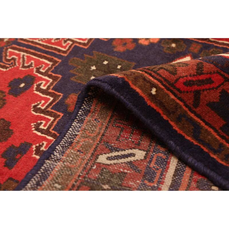 ECARPETGALLERY Hand-knotted Andelz Red Wool Rug - 3'3 x 4'11