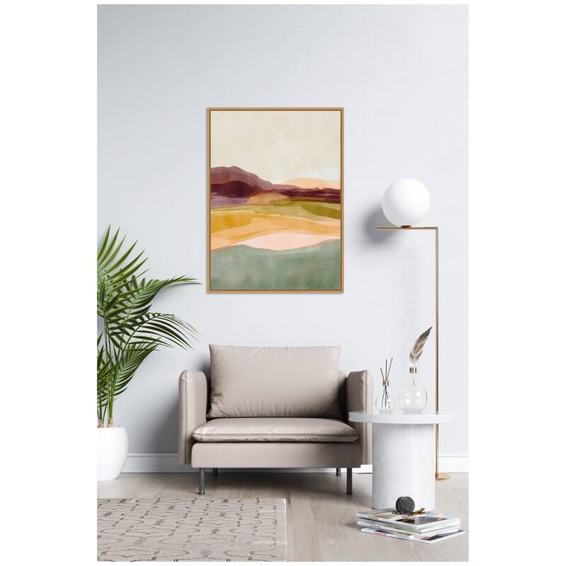 Kate and Laurel Sylvie Sunset Beauty Framed Canvas by Nikita Jariwala