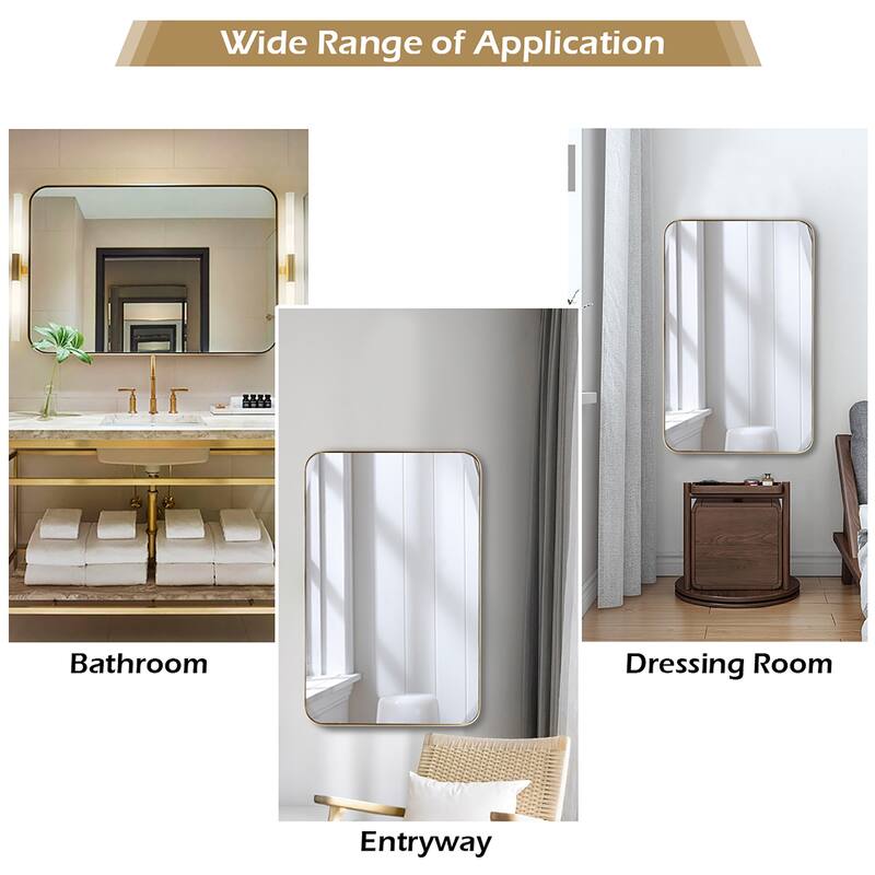 20 x 32 inch Bathroom Wall Mirror Rectangular Wall Hanging Mirror