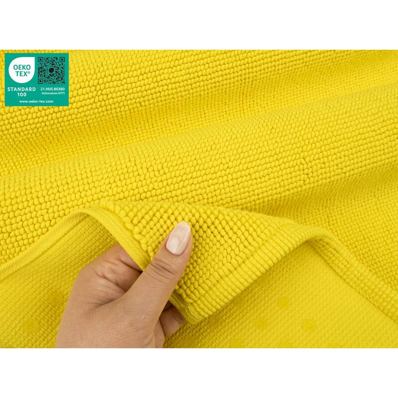 American Soft Linen 100% Cotton Bath Mat Rugs, 20x34 inches Slip Resistant Bottom Base Bath Mats for Bathroom