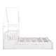 preview thumbnail 10 of 22, Wood Queen Size House Bed, Kids Platform Bed Frame with Guardrail Headboard, Modern Storage Bed with 2 Drawers