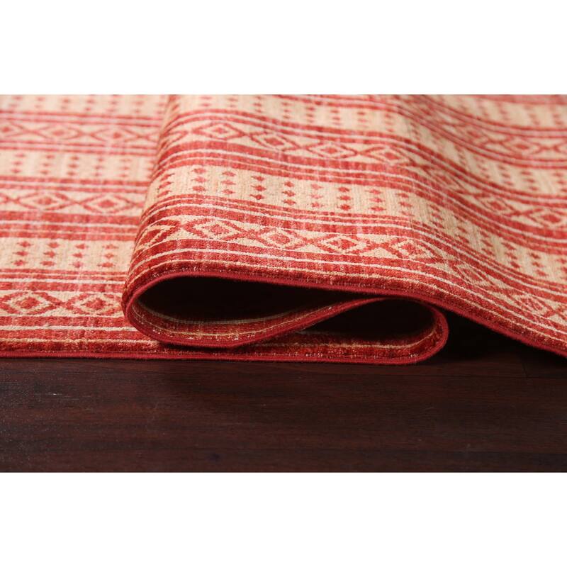 Tribal Gabbeh Kashkoli Oriental Wool Area Rug Handmade Office Carpet - 5'7" x 7'8"