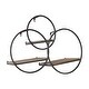 preview thumbnail 3 of 2, Set of 3 Wood, metal Wall Shelves 8"H - 15.75" x 15.75" x 8.0"
