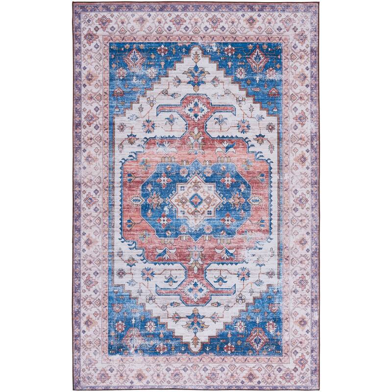 SAFAVIEH Tucson Machine Washable Slip Resistant Namiko Oriental Rug
