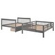 preview thumbnail 7 of 9, Simple Full Over Full Bunk Bed With Drawer,Storage and Guard Rail