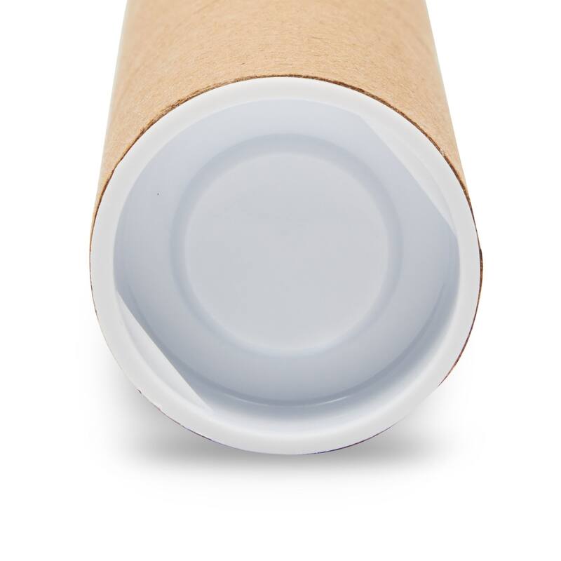 Stockroom Plus 12 Pack Mailing Tubes, 2x12 Inch Round Cardboard Mailers with Caps for Posters