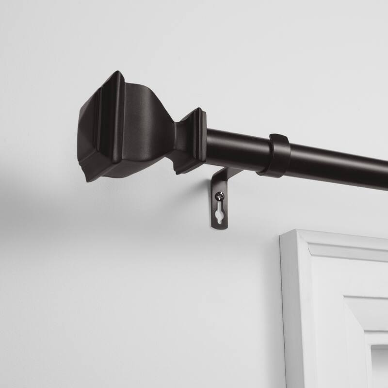 EXCLUSIVE HOME Napoleon 1" Curtain Rod and Finial Set