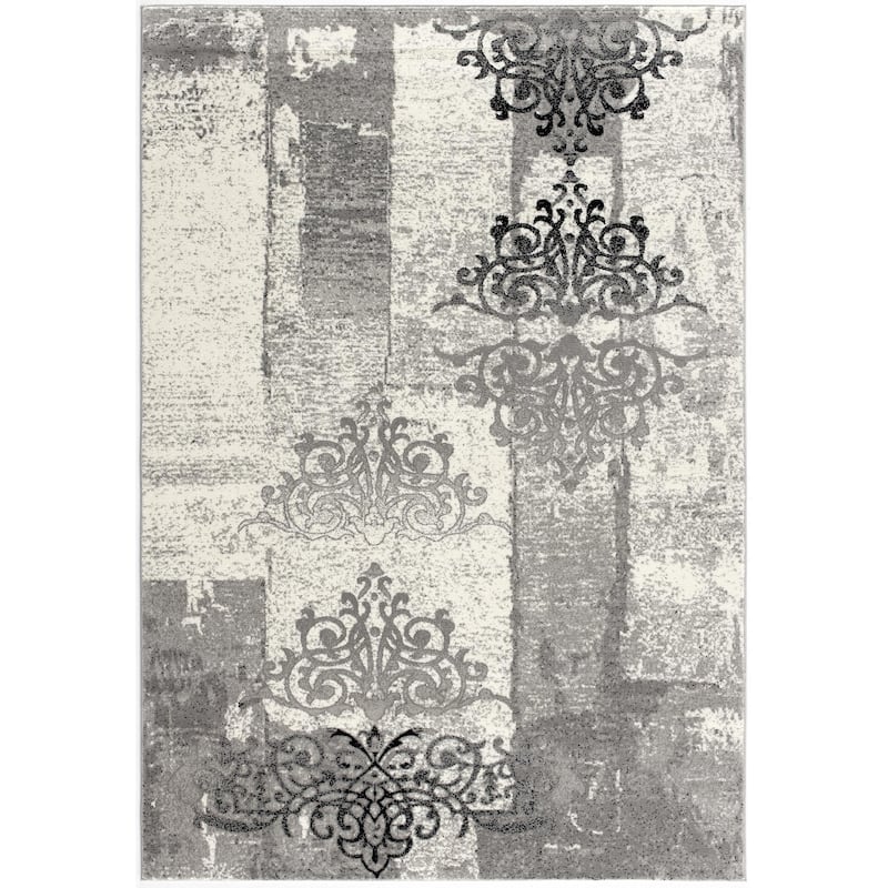 HomeRoots Abstract Modern Rectangle Area Rug - 60.00 in. x 27.00 in. x 0.30 in.