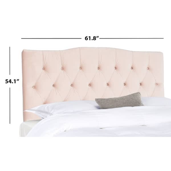 dimension image slide 0 of 2, SAFAVIEH Axel Tufted Headboard