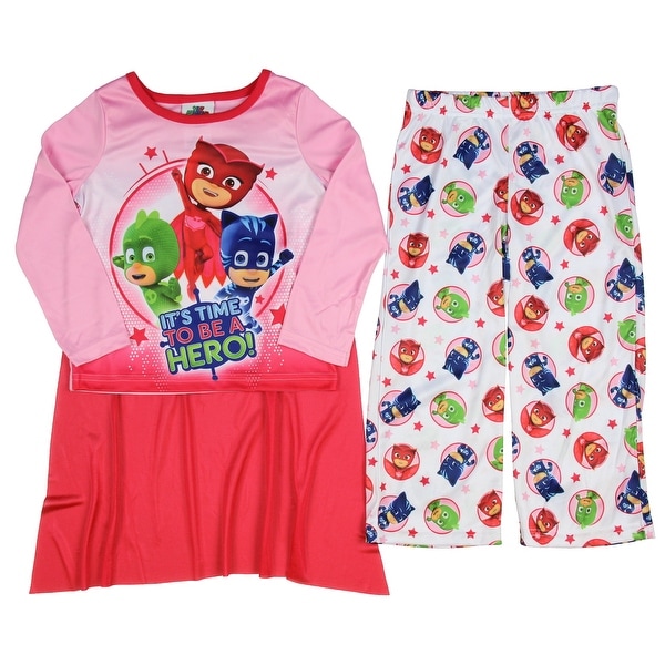 Shop Ame Pj Masks Girls 2 Piece Pajama Set With Cape Overstock