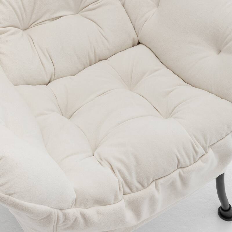 Accent Recliner Chair with Ottoman - Comfortable Upholstered Lounge Chair with Footrest, Ideal for Living Room, Bedroom