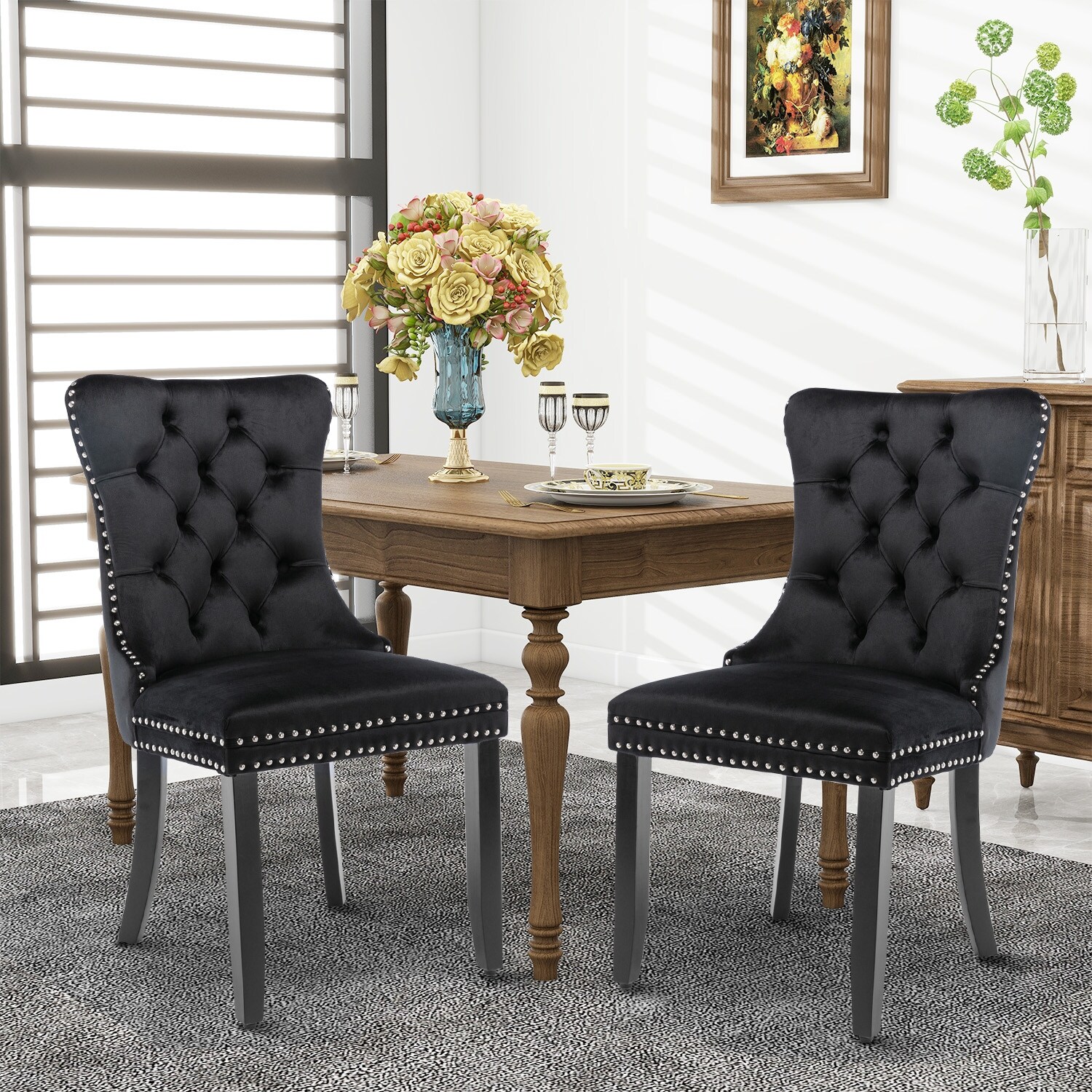 Ring back dining clearance chairs and table set