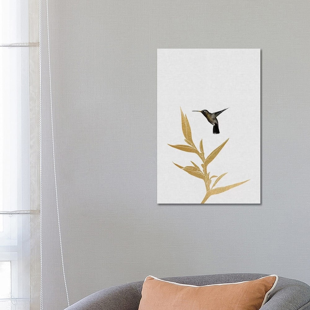 iCanvas "Hummingbird & Flower I" by Orara Studio Canvas Print