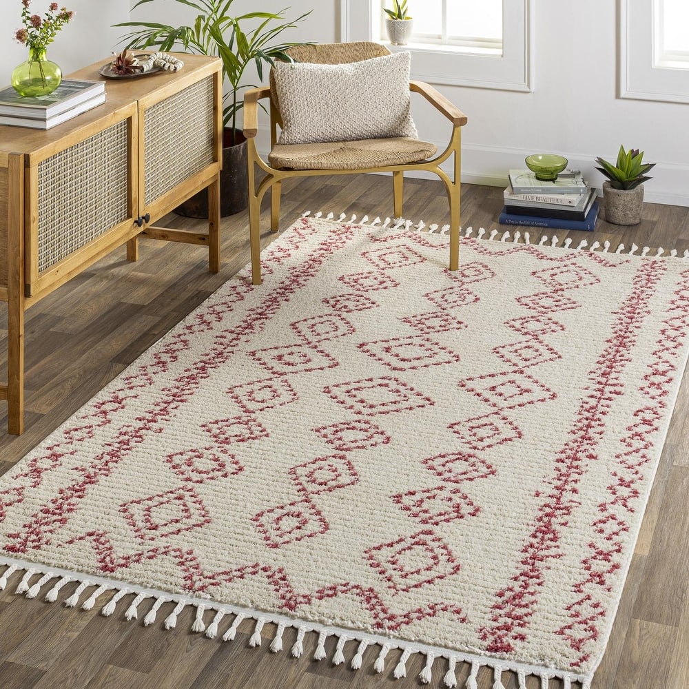 Livabliss Casual Casablanca Shag Tribal Area Rug