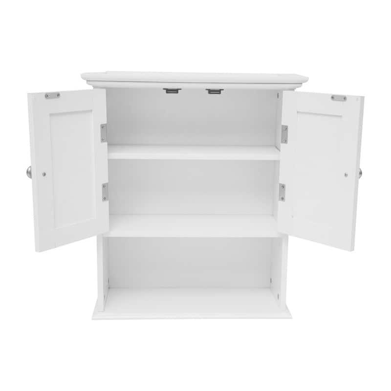 Wall-Mounted Medicine Cabinet Bathroom Storage Organizer with Shelves