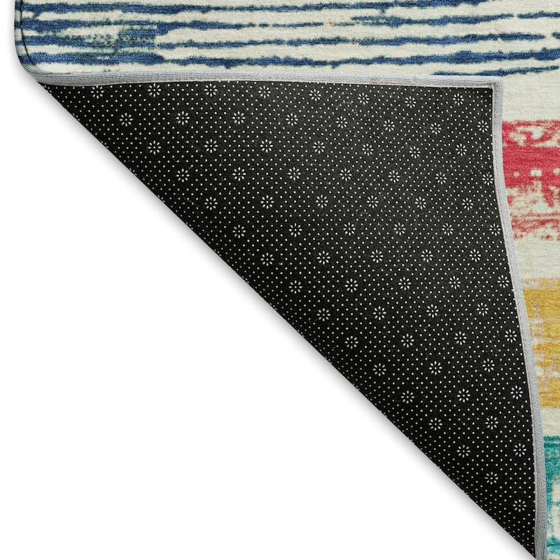 Premium Washable Super Soft Abstract Stripes Mayfield Rug
