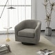 preview thumbnail 116 of 143, Modern 360°Swivel Accent Chairs Barrel Armchairs Regular: 27.75"W x 26.75"D x 26.25"H - Fabric-Khaki-Regular