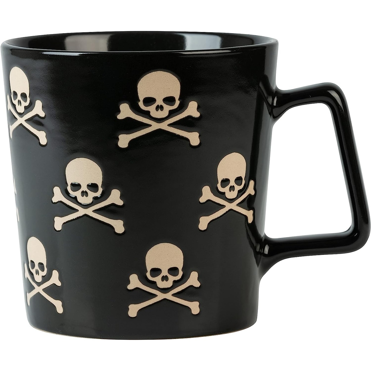 Skull and Crossbones 20 oz Wax Resist Mug, Set of ...