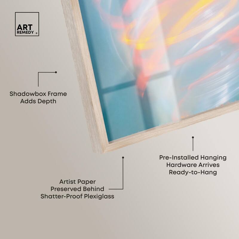 Swirling Light I Shadowbox by Art Remedy