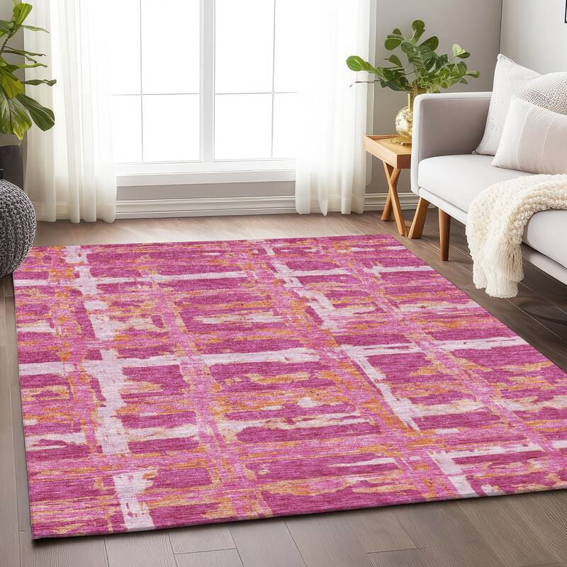 Premium Washable Super Soft Transitional Mayfield Rug - Blush - 3' x 5' - Rectangle