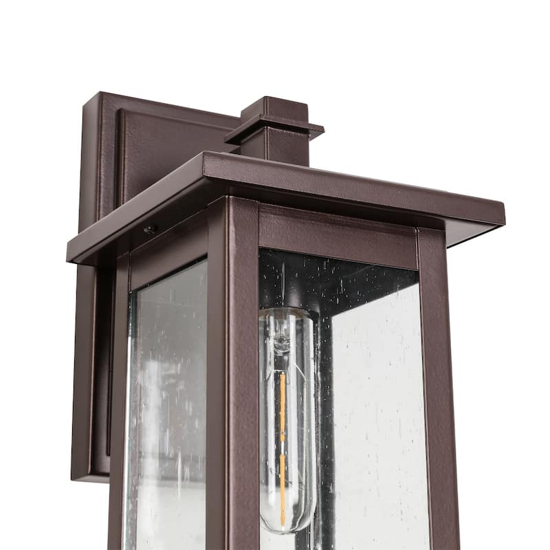 Brown Outdoor Oil Rubbed Bronze Wall Lamp Without Bulb Set of 2