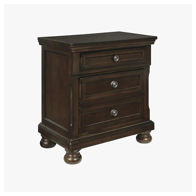 Porter Rustic Brown Two Drawer Night Stand