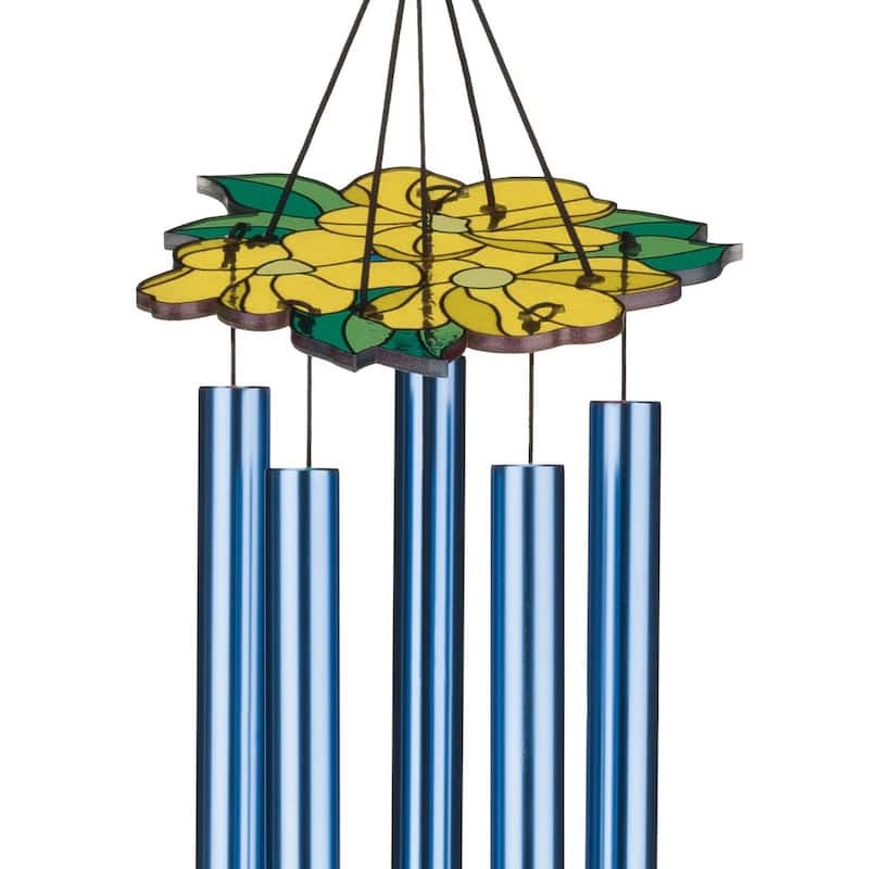 Floral Bird Chime 32" - Bluebird