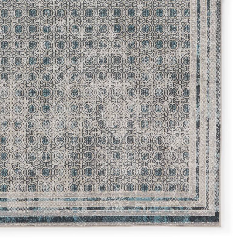 Allora Machine Washable Trellis Area Rug