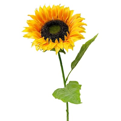 Yellow Sunflower Stem Artificial Flower