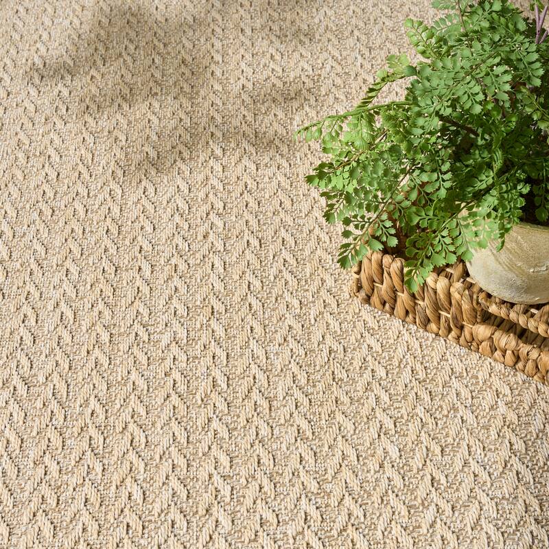 Nourison Tulum Indoor/Outdoor Chevron Area Rug