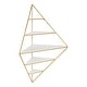 preview thumbnail 28 of 32, Kate and Laurel Melora Glam Metal and Wood 5-tier Corner Wall Shelf