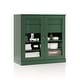 preview thumbnail 32 of 47, Palace Imports 100% Solid Wood Short Clear Glass Bathroom Storage Cabinet with 2 Drawers, 32" W x 35.75" H