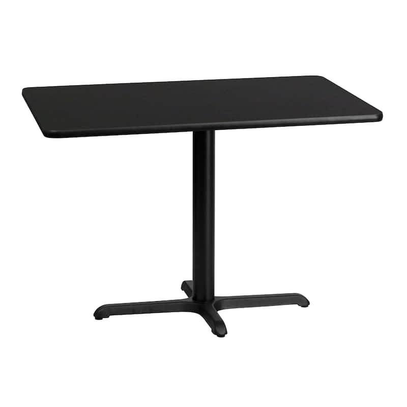 30'' x 42'' Rectangular Laminate Table Top w/ 23.5'' x 29.5'' Table Height Base - 30"W x 42"D x 31.125"H