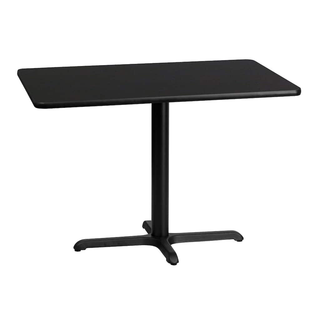 30'' x 42'' Rectangular Laminate Table Top w/ 23.5'' x 29.5'' Table Height Base - 30"W x 42"D x 31.125"H