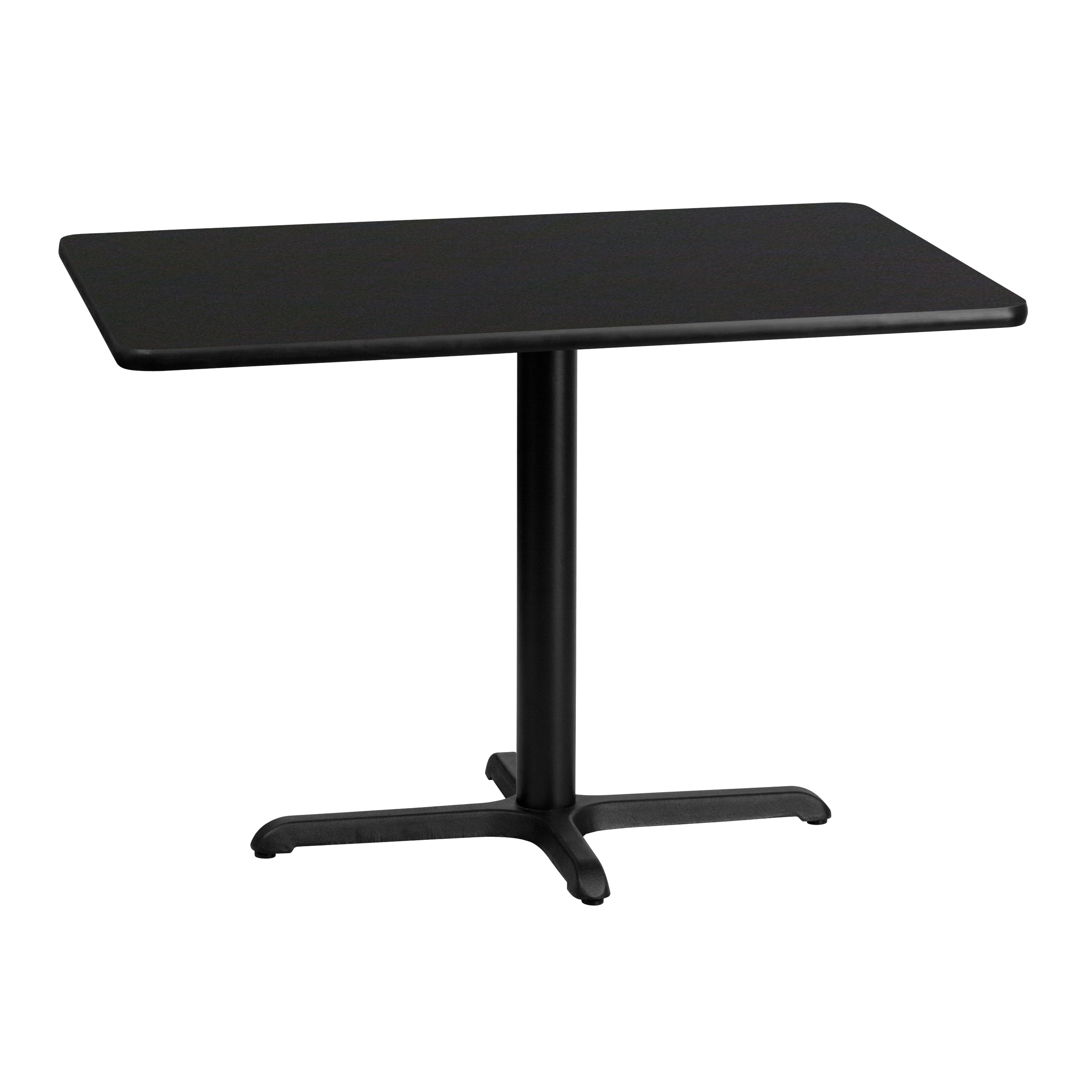 30'' x 42'' Rectangular Laminate Table Top w/ 23.5'' x 29.5'' Table Height Base - 30"W x 42"D x 31.125"H