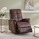 preview thumbnail 4 of 7, Hydeline Logan Power Headrest Top Grain Leather Recliner Chair