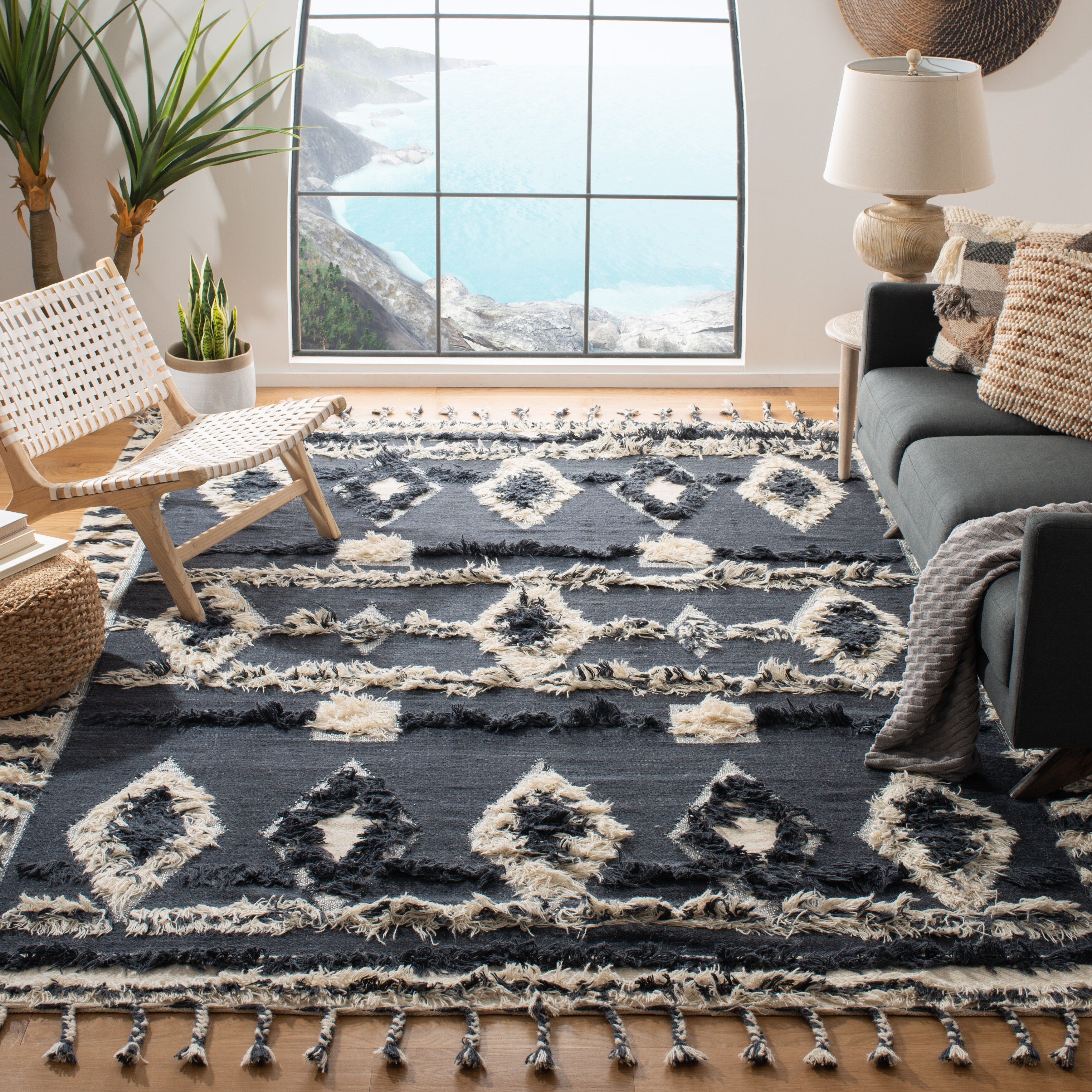SAFAVIEH Hand-knotted Kenya Janalee Southwestern Tribal Wool Rug