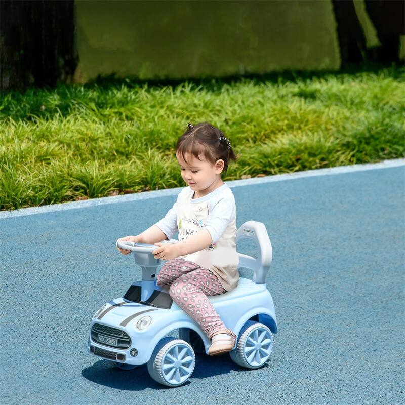 Toddler Ride On Toy with Horn and Steering Wheel for Kids 18 to 36 Months - 20.9" L x 9.8" W x 13.8" H